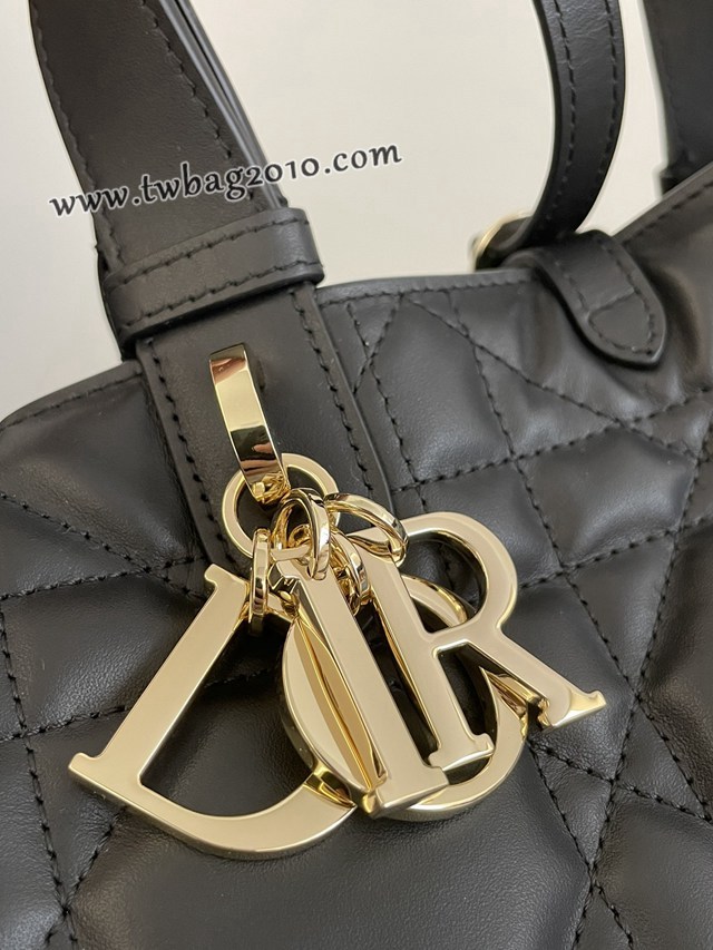 Dior专柜新款迪奥高仿原单中号黑色Toujours系列大菱格休闲女包 djfk1439